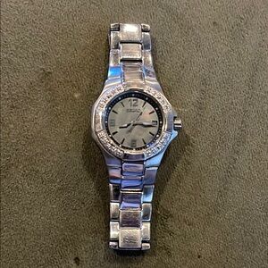 Seiko Stainless Steel Watch with Diamonds